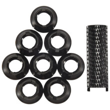 1Pcs for FUTABA Remote Control JR / Frsky Gear  Toggle  Accessories 8Pcs Aluminum Alloy Nut Black
