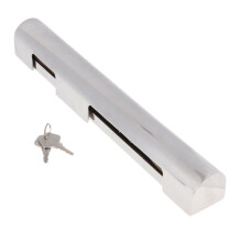 30cm Stainless Steel Boat Marine Outboard Marine Motor Lock with Keys for Boat, Fishing Boat,Speedboat