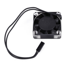 El Ventilador de Enfriamiento de 40Mm Gira 16000 RPM 5-8.45V para 1/10 1/8 1/12 RC Car Brushless Motor Rc Car Accesorios, Plateado
