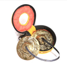 Cymbales de Yoga Cymbale en Laiton Cloche Carillons TibéTain Style Bouddhiste Tingsha MéDitation Accessoire de Yoga Instrument Cymbales,C