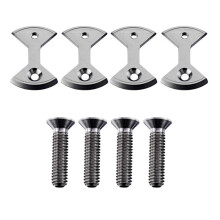 Cycling Pro Titanium Mtb Fiets Pedaalplaat Schoenplaten voor Speedplay Zero 4 Schoenplaten 4 Bouten Fiets Vervang Onderdelen