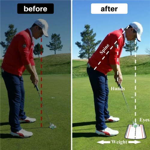Putting Alignment Mirror Portable Putter Training Aid  Putting Mirror Practice Putting Tool 2