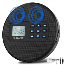 CD Player with Speakers:Rechargeable Walkman CD Player,Discman CD Player with Headphones Plays Recorded MP3/CD/USB