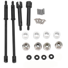 4Mm Verbreden Stalen aandrijfassen CVD Joint aandrijfas Upgrade Onderdelen voor 1/24 RC Crawler Axiale SCX24 90081 Accessoires