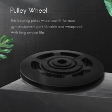 8Pcs 95mm Black Bearing Pulley Wheel Cable Gym Equipment Part Wearproof