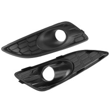 1 Par de PáRa-Choques Dianteiro Inferior Honeycomb Farol de Nevoeiro Grade Surround Farol de Nevoeiro Cobertura para  Fiesta Mk7 Facelift
