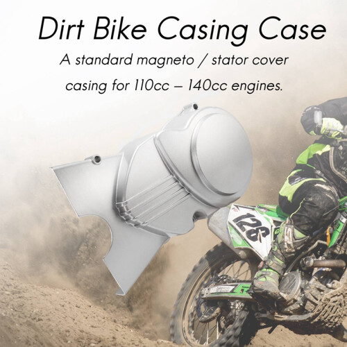 110Cc 125Cc 140Cc Pit Dirt Bike Left Engine Stator Magneto Cover Casing Case Silver 1
