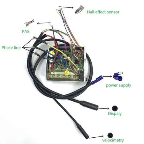 Bare Controller for Replace 48V 500W TSDZ2 Electric Bicycle Central Mid-Motor