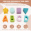 Shape Sorter Baby e Toddler Toy ABC e Shape Pieces Sorting Matching Game Development Development Toy per Children 18 Mesi + 4