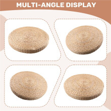 45Cm Yoga Mats Round Pouf Tatami Floor Pillow Cushion Straw Meditation Thickening Soft Yoga Equipment