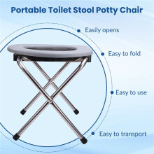 1PC Foldable Bathroom Toilet Chair Portable Toilet Outdoor Camping Hiking Travel Portable Toilet Stool