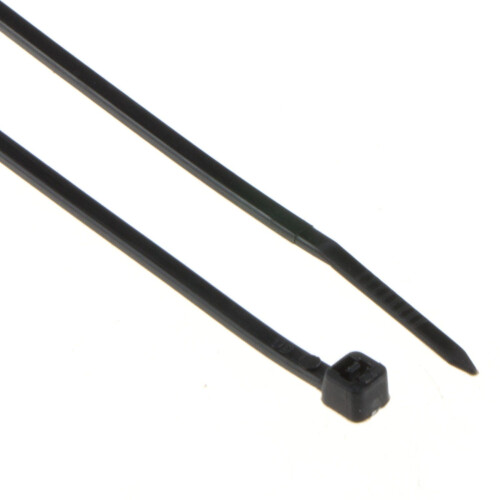 enTie Black Cable Ties 2.5mm x 200mm Nylon 66 UL Approved [50 Pack] 2