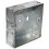 kenable Flush Single Galvanised Steel Back Box With Fixed Lugs 25mm [10 Pack] 3