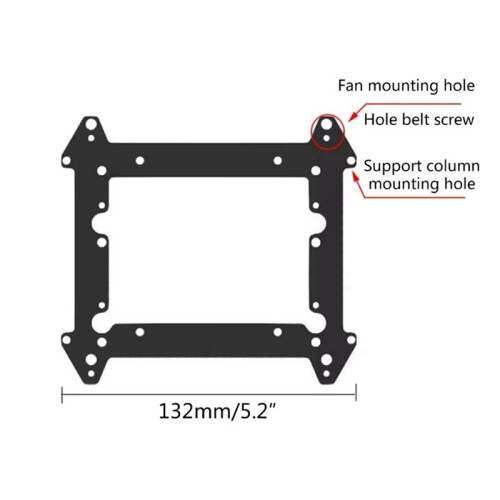 2pc 12cm Fan Hard Drive Bracket SSD 3.5 Inch Hard Drive Bracket Extended Multi-Layer Stacking Bracket 2