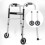 2Pcs Adjustable Aluminum Walker Wheels for Elderly Disabled, 2.4cm Inner Diameter 4