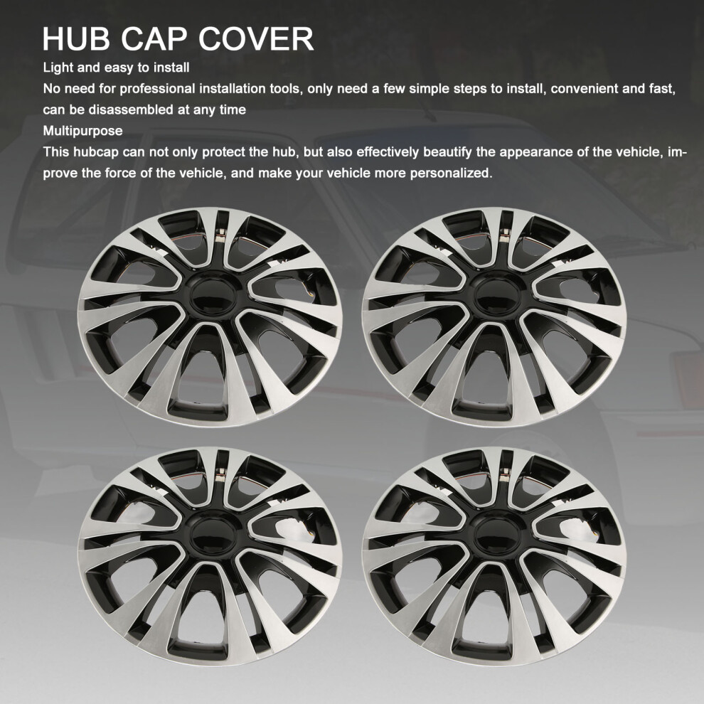 Sporty 15In Hub Cap Set Dustproof Abs 4 Pieces 7293282902374