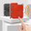 120dB Vibration Alarm - Button Cell, 420mAh Red 2 9