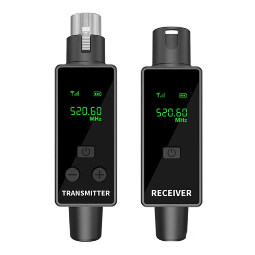 NEW 2.4G XLR Adapter Wireless Microphone Transmitter and Receiver System for Dynamic Microphones, Guitars, Audio Mixers