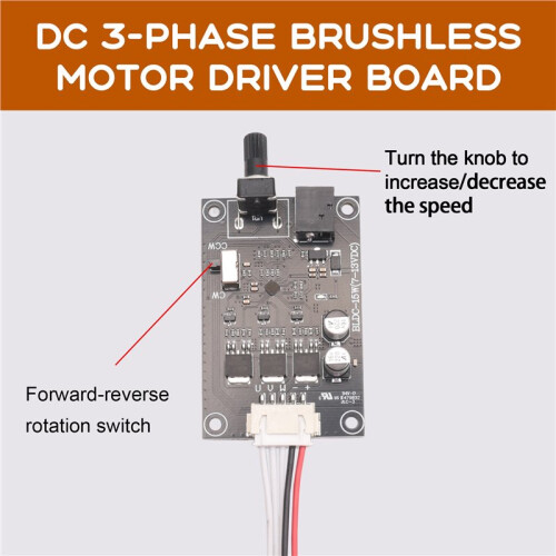 7V 12V  Three-Phase Brushless Motor Drive Board BLDC Controller Hard Disk Motor Governor Speed 2