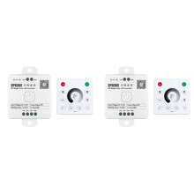 2X and-SP636E SPI DC5-24v Monochrome Controller with and-RC1 Remote Control Support 2.4G Touch Remote Control