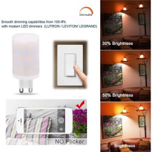 4x Tuya WiFi G9 Dimmable Light G9 6W LED Lamp Bulb Halogen Light Voice Control LED Bulbs 2PCS EU Plug