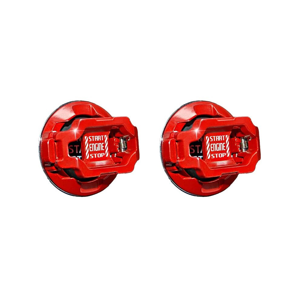 2X Car Start Stop Button Decor Car Engine Push Start Button Cover Protector Start Stop Button For Car 6034057639085