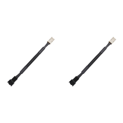 2X 3PIN PC Fan Speed Reduce Noise Extension Resistor Cable Wire CPU 3 Pin Connector for Computer CPU Fan