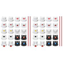 Universal Spraying Can Nozzle Kit for Montana/Rust-Oleum - 40 Assorted Caps & Tips - Graffiti, Auto Repair, DIY Projects