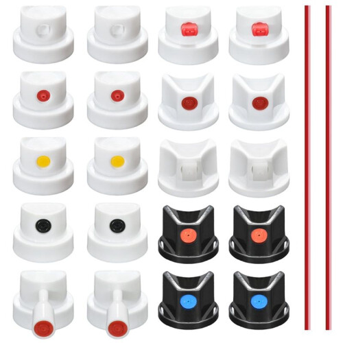 Universal Spraying Can Nozzle Kit for Montana/Rust-Oleum - 40 Assorted Caps & Tips - Graffiti, Auto Repair, DIY Projects 1