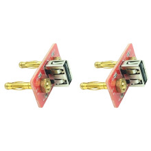 2X USB A Port with 19.05mm Distance Banana Plug Power Supply to USB 5V Output Plug Phone Charging Current Testing