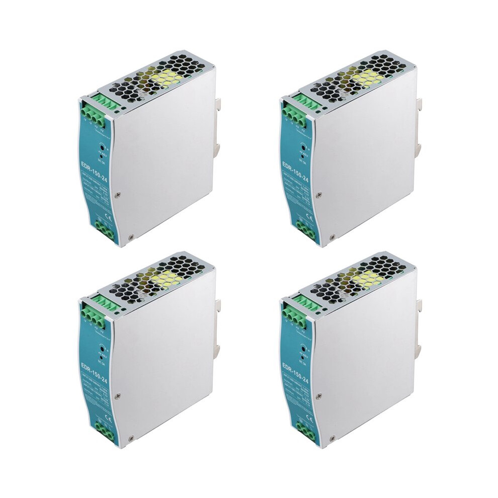 4X Edr-150W-24V 24V 150W Din Rail Power Supply Ac- Driver Voltage Regulator Power Suply 100V-240V 4711628343450