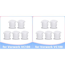 10 Stuks Vervangende Filter Vuilfilter Compatibel met voor  Kobold VC100 Wasbare Snoerloze Handstofzuiger