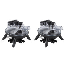 2X Herramienta Recolectora de Leche con Garra de Ordeño de 240 Cc, Accesorios de Repuesto para Máquina de Ordeño de Vacas.