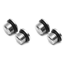 4 Pièces de Détendeur de Plongée Sous-Marine 1er Étage LP + Basse Pression + Bouchon de Port Haute Pression, Pièce de Rechange pour Plongée