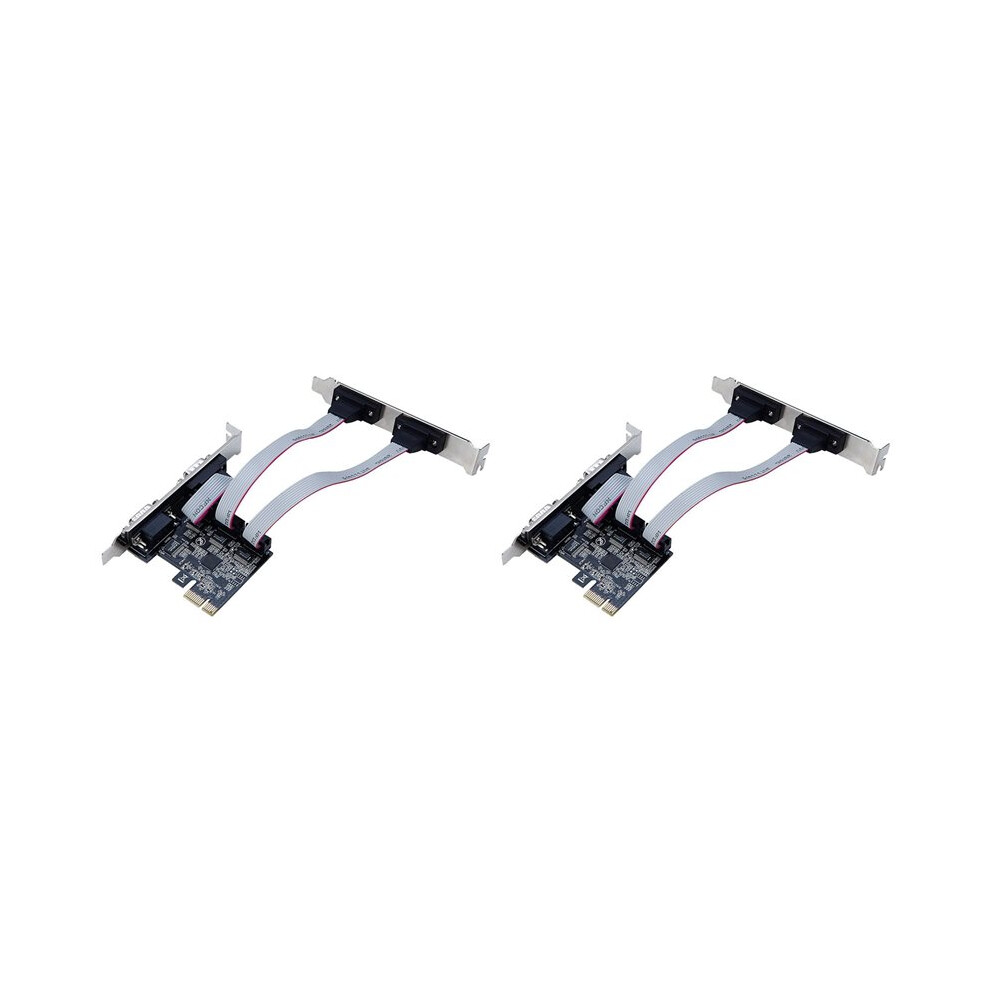 Torribaly 2X Pcie Serial Port Expansion Card Ax99100 Chip Pcie To Serial Port Rs232 Interface 4 Port Expansion Card Riser Card
