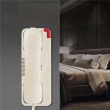3X Corded Phone Trimline with SOS Emergency Button,Adjustable Ringer Volume,Wall Mountable American Telephone White