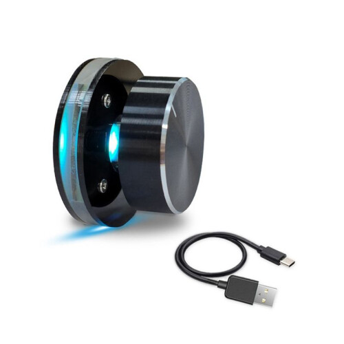 2X USB Volume Control Knob for Android PC Multimedia Type C External Media Adjustment Controller EC11 with RGB Light 1