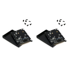 2X MSATA auf 2,5 Zoll 44PIN IDE HDD SSD Adapter MSATA auf PATA Konverter Adapterkarte mit Hülle