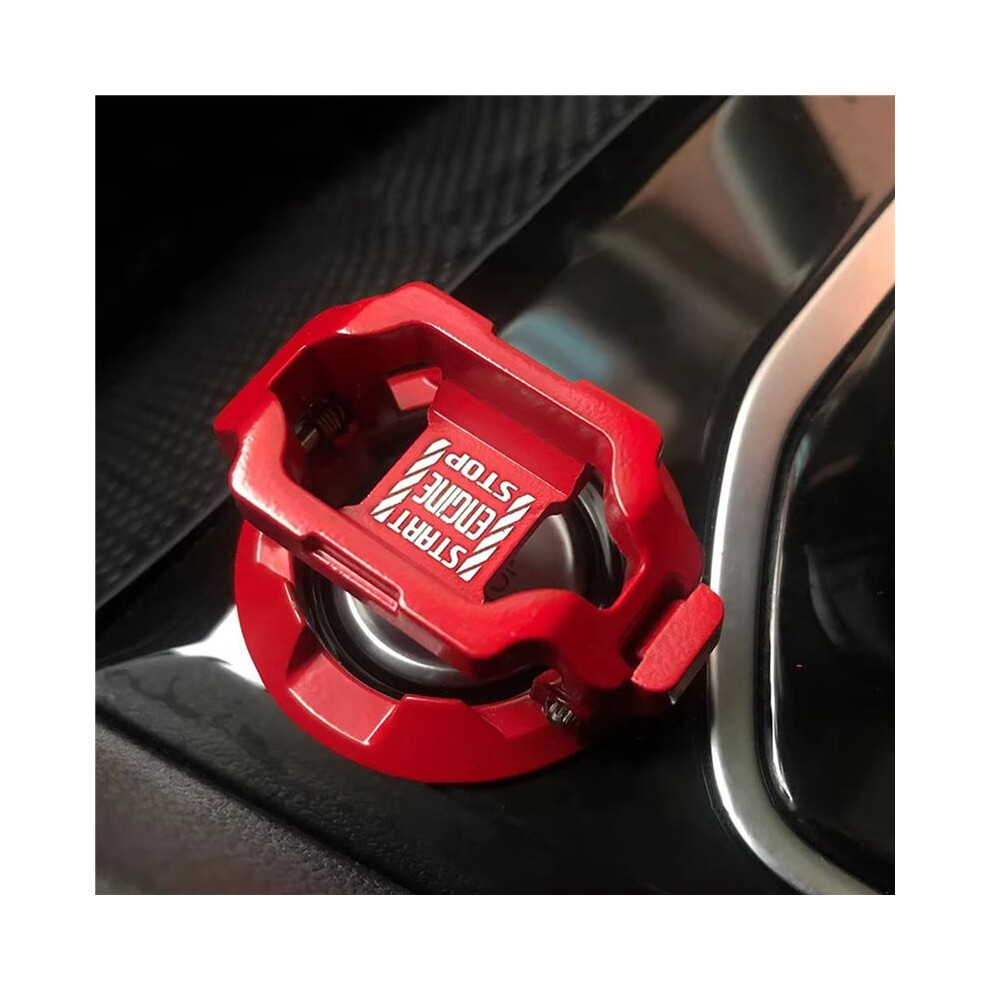 2X Car Start Stop Button Decor Car Engine Push Start Button Cover Protector Start Stop Button For Car 6033970330345