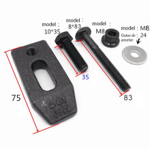 4X M10 CNC Piezas de la Máquina de Grabado de Fresado Placa de Presión Abrazadera Placa de Fijación Enrutador de Placa con Tornillo M8T