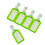 30X Luggage Tags Suitcase Identifier Label Accessories - Green 3