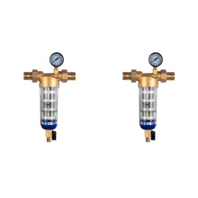 2X Purificador de Prefiltro Filtro de Agua de Sedimentos para Toda la Casa Sistema Central de Prefiltro Retrolavado Malla de Acero Inoxidable D