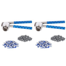 20mm Flip Vial Crimper, 200 Pcs Flip Caps and 200 Pcs Rubber Stoppers are Included