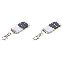 2X Télécommande Étanche à Code Tournant 433 MHz Sans Fil pour Ouvre-Porte de Garage Automatique