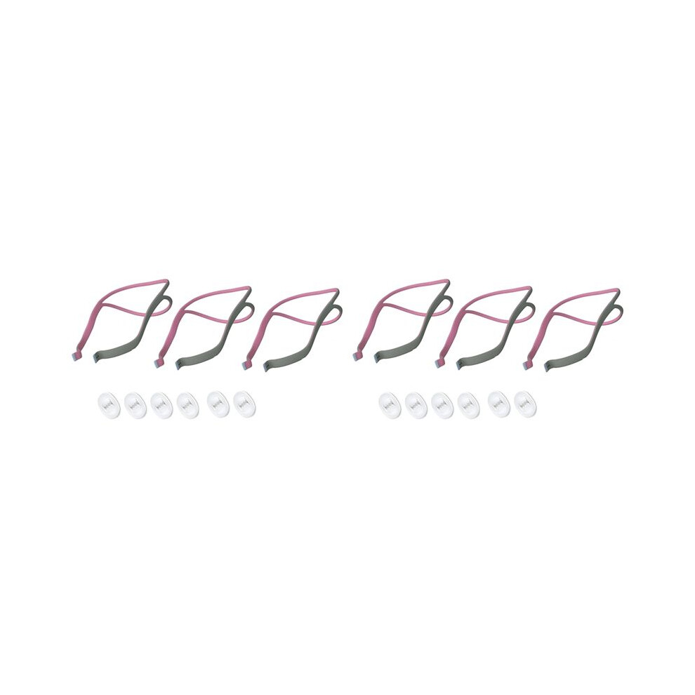 6PCS Headgear CPAP for  Airfit P10 Nasal Pillow CPAP Mask Straps 6 Elastic Straps & 12 Adjustment Clips