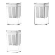 3X 1100 Ml Joghurtfilter und Sieb, Feinmaschig, Transparente Box, Hausgemachtes Sieb, Käse-Feuchtigkeitsabscheider für die Küche