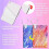 100 Pieces Rectangle Sublimation Keychain Blanks Double Side Heat Transfer Blanks  Blank Board Key Rings Blanks 4