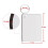 100 Pièces Rectangle Sublimation Keychain Blanks Double Side Heat Transfer Blanks  Blank Board Key Rings Blanks 5