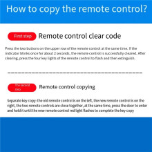 3X Trasmettitore di Clonazione del Duplicatore del Controller 'Apriporta del Garage Elettrico del Telecomando RF 433MHz Automatico Senza Fili