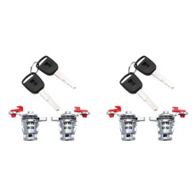 4x Car Door Lock  Set with Keys Car Door Lock Cylinder 72145-S73-003 72146-S73-003 for   2002-2005